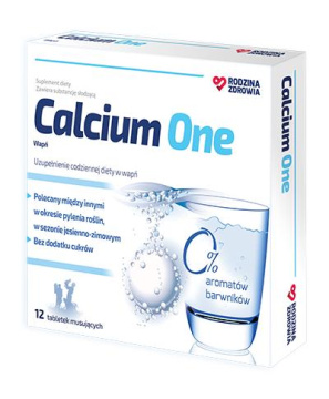 Rodzina Zdrowia Calcium One, 12 tabletek musujących