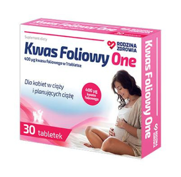 Rodzina Zdrowia Kwas Foliowy One, 30 tabletek