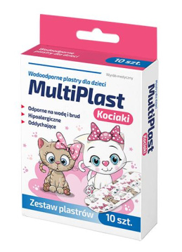 MultiPlast plastry dla dziec Kociaki  10 sztuk