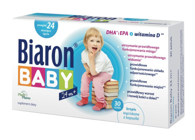 Biaron Baby 24m+ DHA ,EPA i witamina D 30 kapsułek twist off