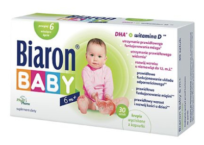 Biaron Baby 6m+ DHA i witamina D 30 kapsułek twist off