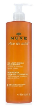 Nuxe Reve de Miel - ultrabogaty żel do mycia twarzy i ciała 400 ml