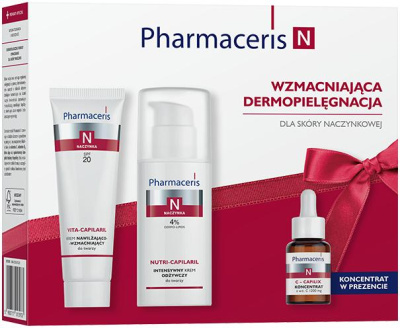 Pharmaceris N zestaw -Wzmacniająca Dermopielęgnacja do skóry naczynkowej