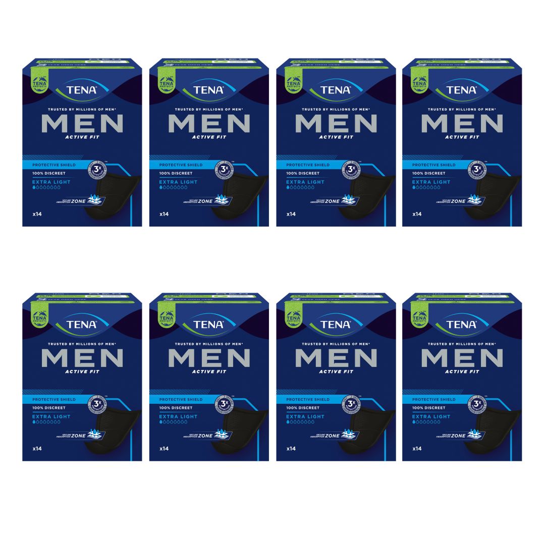 Wkładki anatomiczne TENA Men Extra Light 8 x 14 sztuk (8-pack)