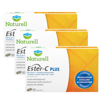 Naturell Ester-C PLUS, trójpak -3 x 50 tabletek