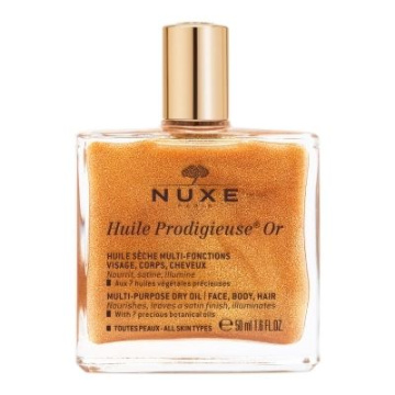 Nuxe prodigieuse huile or - wielofunkcyjny suchy olejek ze złotymi drobinkami do twarzy, ciała i włosów 50 ml