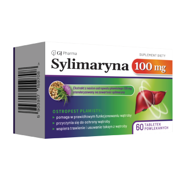 Sylimaryna 100 mg, 60 tabletek powlekanych