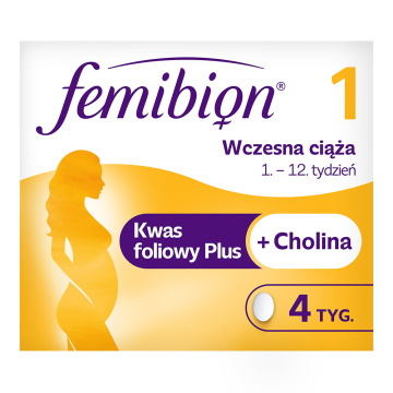 Femibion 1 Wczesna ciąża 1-12 tydzień, 28 tabletek