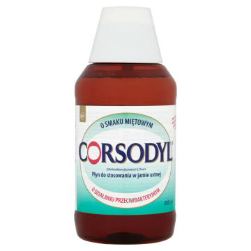 Corsodyl 0,2% (smak miętowy) płyn do płukania jamy ustnej 300 ml