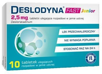 Deslodyna Fast Junior 2,5mg, 10 tabletek