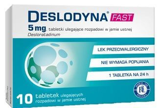 Deslodyna Fast 5mg, 10 tabletek