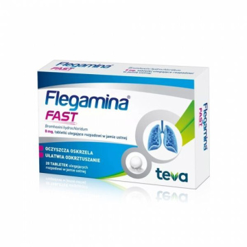 Flegamina Fast, 8 mg, 20 tabletek