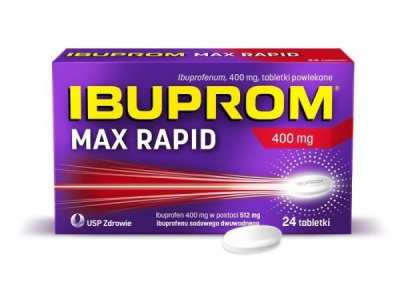 Ibuprom MAX RAPID 400 mg, 24 tabletki