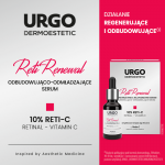 Urgo Dermoestetic, Reti-Renewal odbudowująco-odmładzające serum z 10% kompleksem RETI-C na bazie retinaldehydu i witaminy C, 30 ml