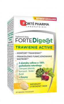 ForteDigest trawienie active, 20 tabletek musujących