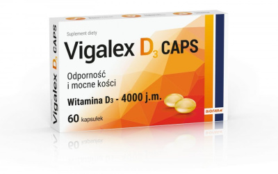 Vigalex D3 caps 4000 j.m., 60 kapsułek