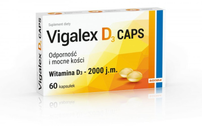 Vigalex D3 caps 2000 j.m., 60 kapsułek