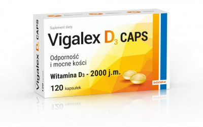 Vigalex D3 caps 2000 j.m., 120 kapsułek