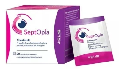 SeptOpia, chusteczki do higieny powiek, 20 sztuk