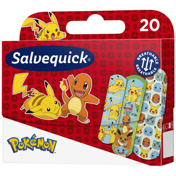 Plastry Salvequick Pokemon, 20 sztuk
