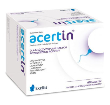 Acertin, 60 saszetek z proszkiem do sporządzenia roztworu