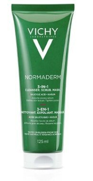 Vichy Normaderm 3 w 1 oczyszczanie-peeling-maska, 125 ml