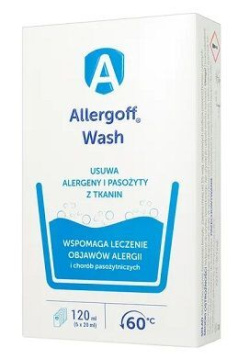 Allergoff Neutralizator alergenów kurzu domowego Płyn do tkanin 20 ml (6 ampułek)