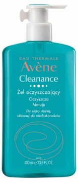 Avene Cleanance żel oczyszczający do skóry tłustej z niedoskonałościami, 400 ml