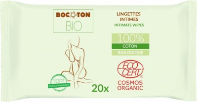 Bocoton BIO organiczne chusteczki do higieny intymnej, 20 sztuk