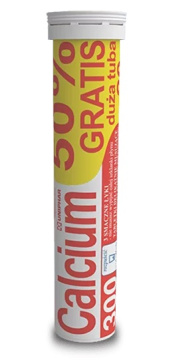 Calcium 300 (smak pomarańczowy), Uniphar, 20 tabletek musujących