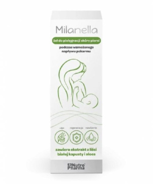 Milanella, żel do pielęgnacji skóry piersi, 75 ml