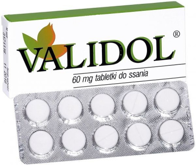 Validol 60 mg 10 tabletek do ssania