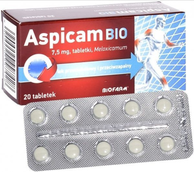Aspicam BIO 7,5 mg, 20 tabletek