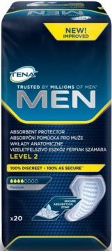 TENA MEN MEDIUM level 2 Wkłady anatomiczne dla mężczyzn 20 szt.