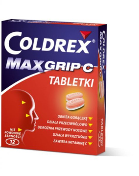 Coldrex Maxgrip C, 12 tabletek