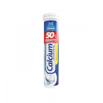ZDROVIT Calcium + witamina C (smak mandarynkowy), 20 tabletek