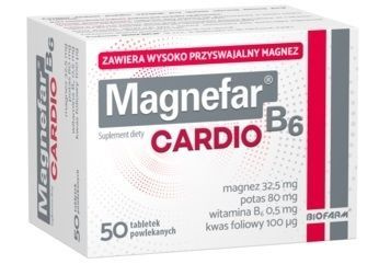 Magnefar B6 Cardio, 60 tabletek