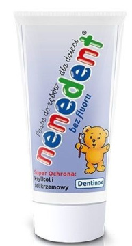 NENEDENT Pasta do zębów dla dzieci bez fluoru (jabłkowo-bananowa) 50 ml