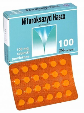 Nifuroksazyd 100 mg , 24 tabletki