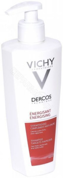 VICHY DERCOS szampon energetyzujący wzmacniający włosy z Aminexilem 400 ml
