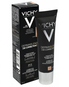 Vichy dermablend KOREKTA 3D podkład wyrównujący powierzchnię skóry nr 35 kolor sand 30 ml