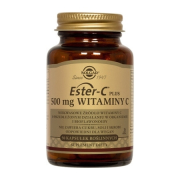 Solgar Ester C Plus - 500 mg Witaminy C, 50 kapsułek