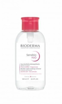 Bioderma Sensibio H2O, płyn micelarny do oczyszczania twarzy i demakijażu, z dozownikiem, skóra wrażliwa, 500 ml