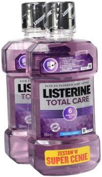 Listerine Total Care Płyn do płukania jamy ustnej DUO 500ml x 2