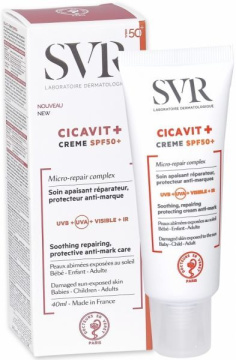 SVR Cicavit+ SPF 50 Krem naprawczo-kojący, 40 ml
