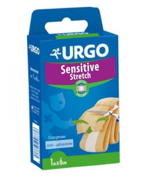 URGO Sensitive Stretch plaster do cięcia 1 m x 6 cm  1 sztuka