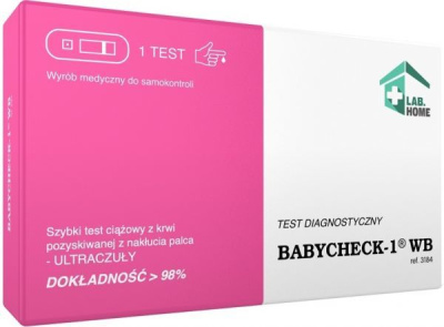 Test ciążowy Babycheck z krwi (hCG z krwi), 1 sztuka
