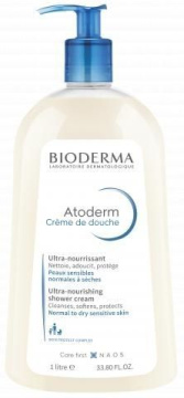 BIODERMA Atoderm kremowy żel do mycia skóry suchej i wrażliwej, 1 litr