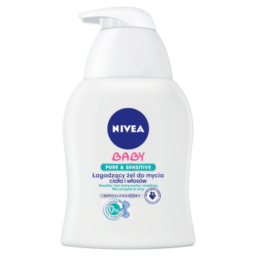 Nivea Baby Łagodzący żel do mycia ciała i włosów Pure&Sensitive  250ml