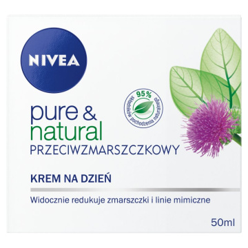 Nivea Pure & Natural Krem przeciwzmarszczkowy na dzień  50ml